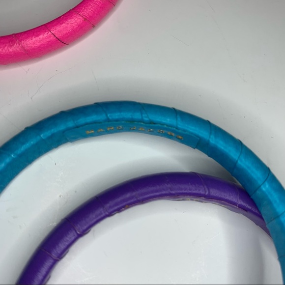 Marc Jacobs Wrapped Leather Bangles - Set of 3 - Picture 6 of 8